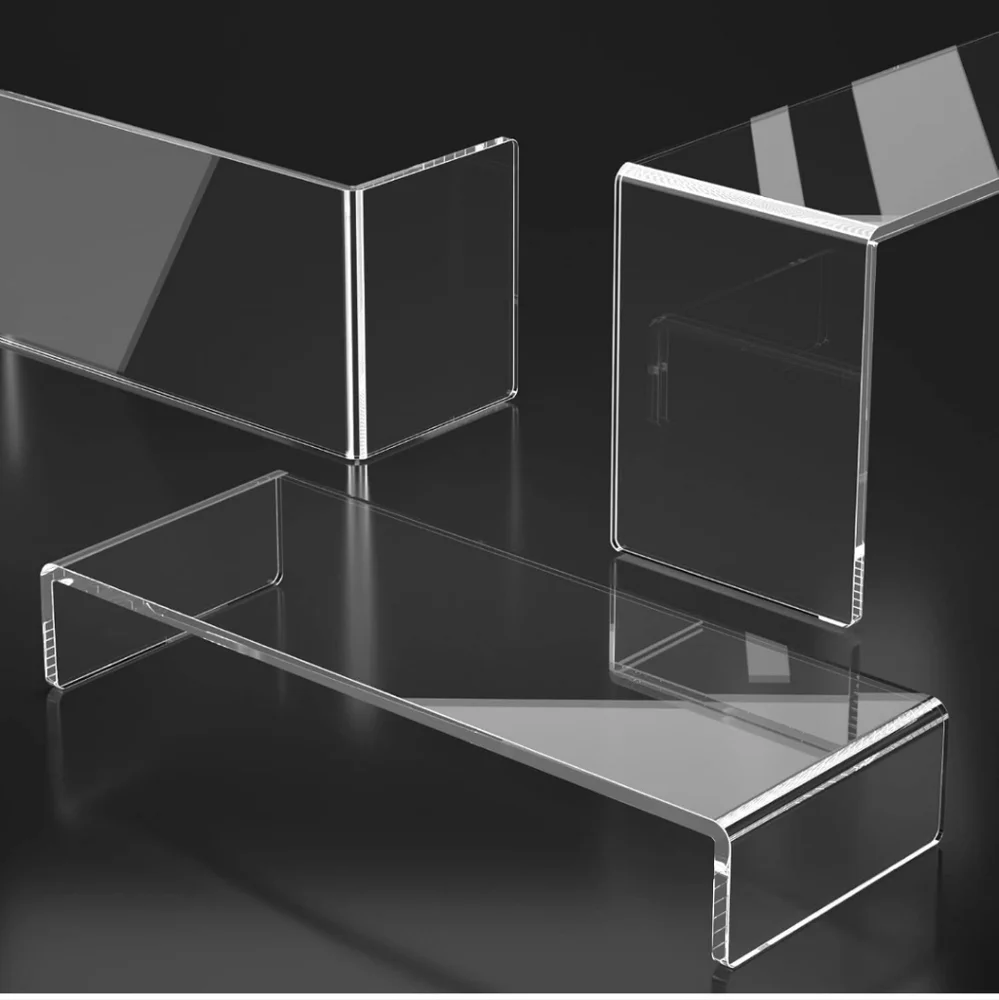 HIIMIEI Acrylic Display Riser, 6 Pcs 12